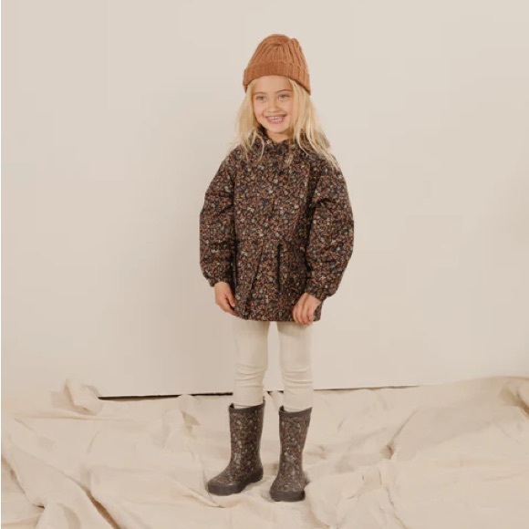 Rylee + Cru Other - Rylee + Cru Bloom Rain Jacket in Vintage Black